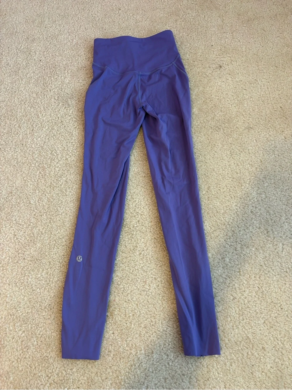 lululemon athletica Purple Leggings with Reflective Logo
